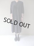 utilite　80/-コンパクトツイル2WAYワンピース　ネイビー