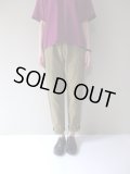 nooy　コットンリネンヘリンボーン製品染めポートパンツ　khaki