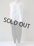 NO CONTROL AIR　コットンリネンラフボイルフレンチスリーブシャツ　Off White