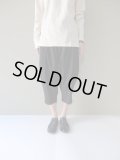  FIRMUM　ポリエステル&麻ストレッチ平織りテーパードパンツ　BLACK