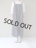 utilite　80/-コンパクトツイルサロペットワンピース　ネイビー