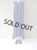 NO CONTROL AIR　ポリエステルドビーブッチャーワンピースドレス　Blue top