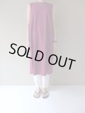 nooy　コットンナチュラルストレッチステップドレス　plum