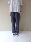 BRENA　BACK SATIN COQ PANTS　NAVY