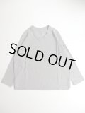 FIRMUM　コットンカーディガンリブプルオーバー　LIGHT GREY TOP