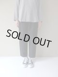 FIRMUM　8/-コットン高密度ヘビートリコチンテーパードパンツ　BLACK