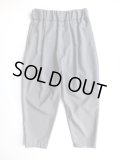 NO CONTROL AIR　ポリエステルピンヘッドツイルテーパードパンツ　Light Grey&Black