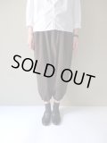 NO CONTROL AIR　ソロテックスポリエステルストレッチサージギャザーパンツ　Brown&Grey