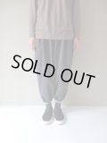 NO CONTROL AIR　ソロテックスポリエステルストレッチサージギャザーパンツ　Charcoal Grey