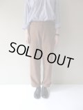 BRENA　WASHABLE COTTON MELTON COQ PANTS　CAMEL