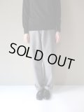 BRENA　WOOL MELTON COQ PANTS　GRY