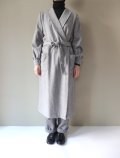 BRENA　ROBE COAT（ALPACA/SILK NEP DENIM）　GRY