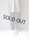 FIRMUM　スーパー100Sウールローデンライクワイドテーパードパンツ　DARK GREY TOP