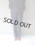 BRENA　WASHABLE COTTON MELTON COQ PANTS　NAVY