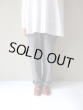 BRENA　WASHABLE COTTON MELTON COQ PANTS　GRY