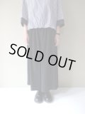 NO CONTROL AIR　ミックスメランジポリエステルツイルワイドパンツ　Black