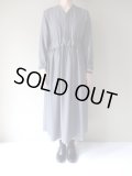 NO CONTROL AIR　ミックスメランジポリエステルツイルワンピース　Light Grey top