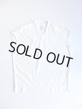 NO CONTROL AIR　強撚コットンニットジョーゼットフレンチスリーブプルオーバー　Off White
