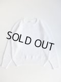 tannossa　コットンリネンニットプルオーバー　WHITE