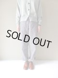 BRENA　EURO WORK GINGHAM COQ PANTS　WHT/BLK