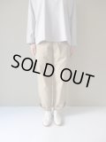 BRENA　COTTON&LINEN WASHER KERSEY COQ PANTS　BEG