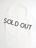  NO CONTROL AIR　スラブトリアセテート&ポリエステルカノコロングカーディガン　Off White