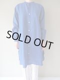 BRENA　FRENCH CLEAR LINEN TRAVAIL ONEPIECE　BLU
