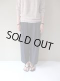 STAMP AND DIARY　60/1リネンツイルウエストタックワイドパンツ91cm丈　コン