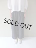 STAMP AND DIARY　60ハイカウントプレミアムリネンウエストタックワイドパンツ91cm丈　コン