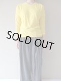 tannossa　オーガニックコットン長袖プルオーバー　YELLOW