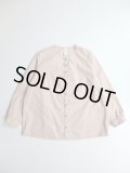 NO CONTROL AIR　コットン100/2コーマ高密ノーカラーシャツ　Pink Dust