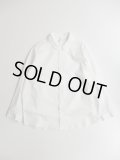 FIRMUM　ラフコットンシーチング衿付きシャツ　OFF WHITE
