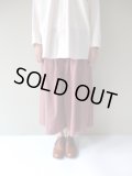 FIRMUM　ラフコットンシーチングワイドパンツ　FOG ROSE DYED