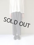 NO CONTROL AIR　ウールポリエステルストレッチカルゼタイパンツ　Grey&Black