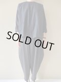  NO CONTROL AIR　コットン100/2コーマ高密ノーカラーオーバーサイズシャツ　Navy