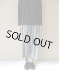 NO CONTROL AIR　ウールポリエステルギャバジンストレッチ ワイドパンツ　Grey top