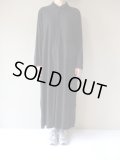 FIRMUM　30/レーヨンリネンキャンバススーパーロングシャツ　BLACK