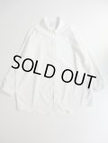  NO CONTROL AIR　マットポリエステル・タイプライターオーバーサイズシャツ　Off White