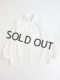  NO CONTROL AIR　マットポリエステル・タイプライターレギュラーカラーシャツ　Off White