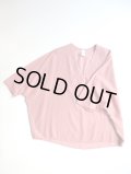 NO CONTROL AIR　キュプラコットン・フィブリルカルゼVネック7分袖プルオーバーシャツ　Rose Pink