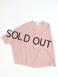NO CONTROL AIR　キュプラコットン・フィブリルカルゼVネック7分袖プルオーバーシャツ　Burnt Orange