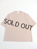 NO CONTROL AIR　強撚コットン・ニットジョーゼット4分袖プルオーバー　Burnt Orange