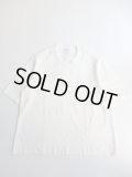 NO CONTROL AIR　強撚コットン・ニットジョーゼット4分袖プルオーバー　Off White