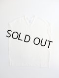 NO CONTROL AIR　強撚コットン・ニットジョーゼットフレンチスリーブプルオーバー　Off White