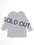 tannossa　オーガニックコットンヘンリーネックT　NAVY