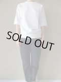 tannossa　コットンラグランTシャツ　WHITE