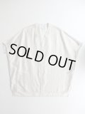 NO CONTROL AIR　リヨセル・カールマイヤーフレンチスリーブVネックシャツ【AR_NC132S0】　Off White