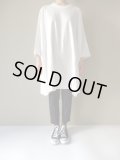 FIRMUM　16/-レーヨン混ネップ天竺ビッグシルエットプルオーバー【AR_FR123TF】　OFF WHITE