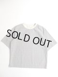 atelier naruse　コットンネックリブTシャツ　グレンチェック