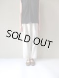 NO CONTROL AIR　リネンライク・チンツブッチャーサルエルテーパードパンツ　Mist Grey